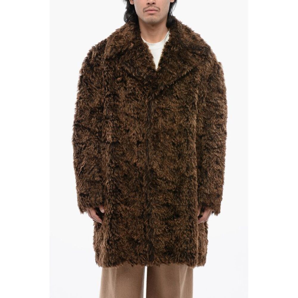 Fuzzy Wool Coat